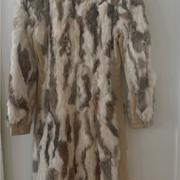 bebe Genuine Rabbit Fur Jacket - Picture 9 of 11